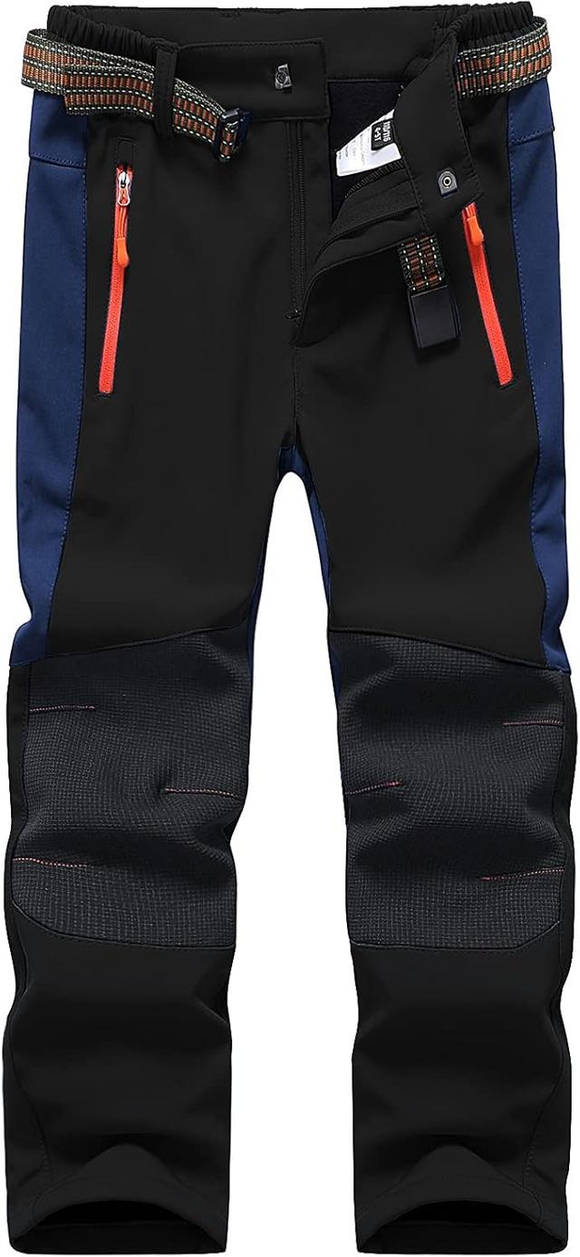 Product image of DAFENGEA Kids Snow Ski Pants Hiking Boys Girls Outdoor Waterproof Windproof Fleece Warm Snowboard Pants