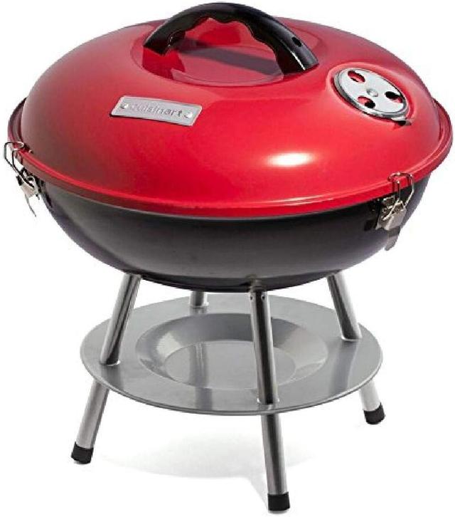 Product image of Cuisinart 14" Inch BBQ, 14" x 14" x 15", Portable Charcoal Grill, (Red), CCG-190RB