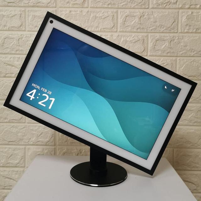 Product image of Echo Show 15 Stand Swivel and tilt, Only Made for Echo Show 15 Three Rotating shafts The Base is Made of Aluminum Which Makes The Product More Beautiful and Longer Service Life Black 025-01