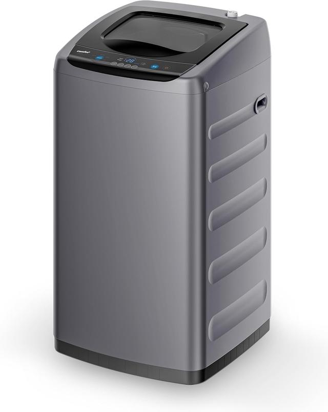 Product image of Comfee Portable Washing Machine, 0.9 cu.ft Compact Washer With LED Display, 5 Wash Cycles, 2 Built-in Rollers, Space Saving Full-Automatic Washer