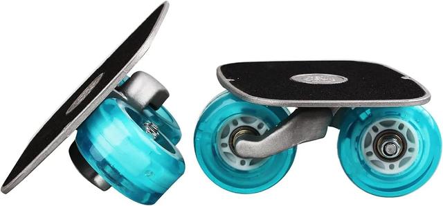 Product image of Drift Plate Skates, Blue Portable Roller Road Skate, Aluminum Anti-Slip Board with PU Wheels and ABEC-7 608 Bearings