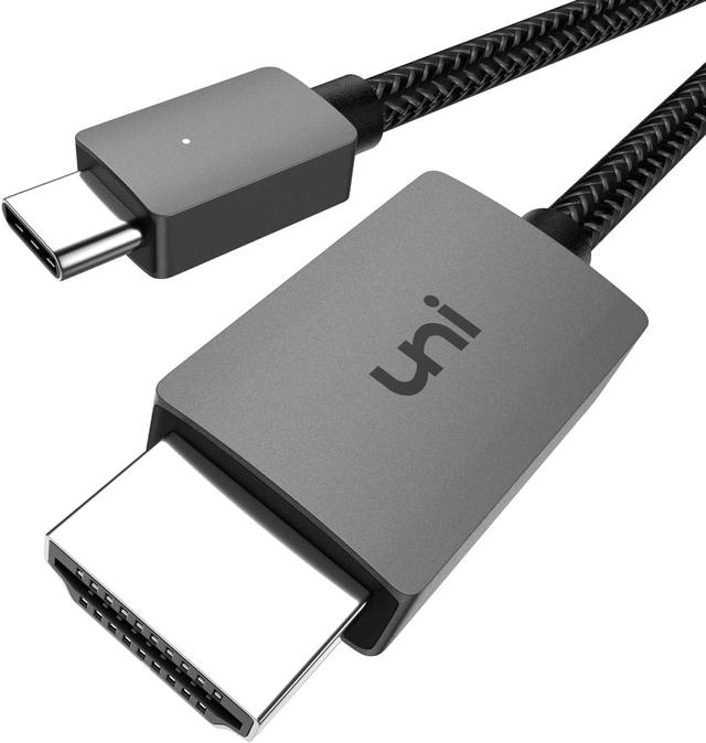 Product image of uni USB C to HDMI Cable, [4K, High-Speed] USB Type C to HDMI Cable for Home Office, [Thunderbolt 3/4 Compatible] with Chromebook, MacBook Pro/Air 2023, iPad Pro, iMac, XPS 17, S23-6FT
