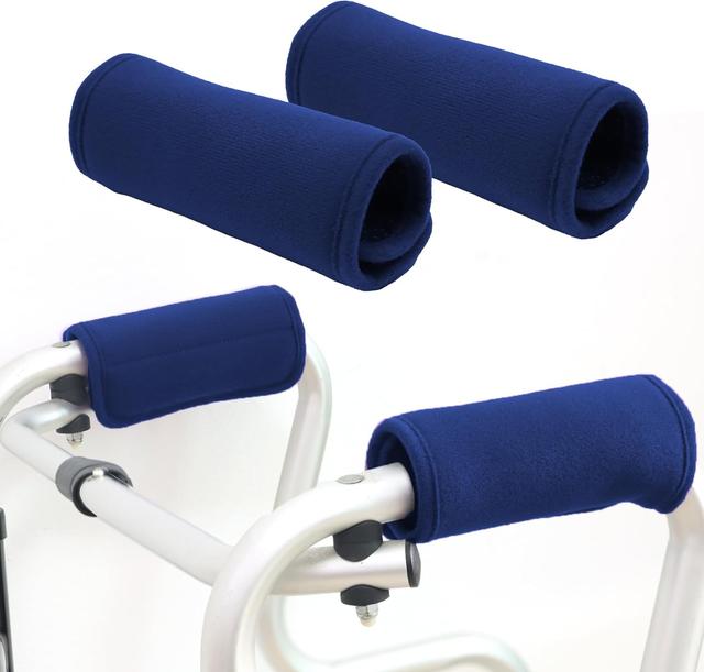 Product image of 2 Pack Walker Handle Cushions Walker Grip Covers Pads Walker Padded Hand Grip Covers for Rolling Wheelchair Walker Elderly Grippers Rollator Handle