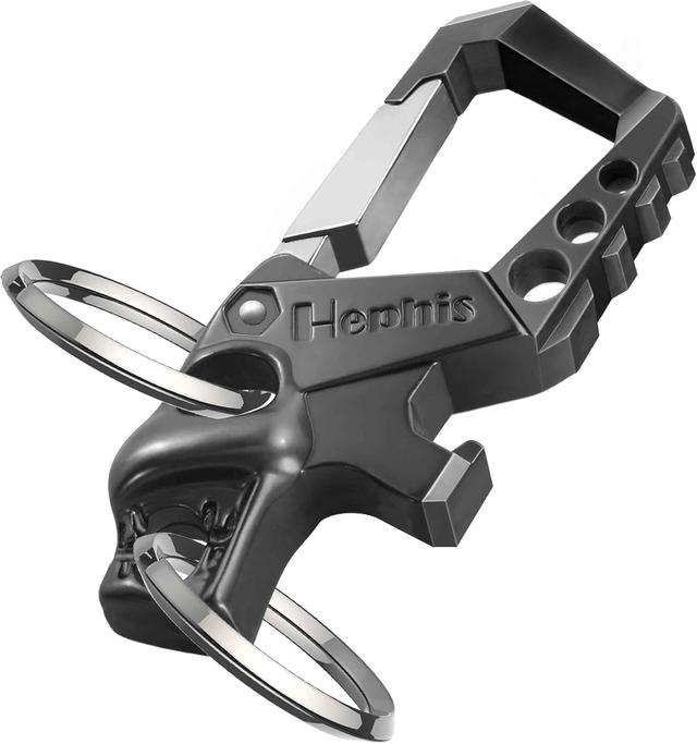 Product image of Hephis Heavy Duty Key Chain Bottle Opener,Carabiner Car Key Chains for Men and Women