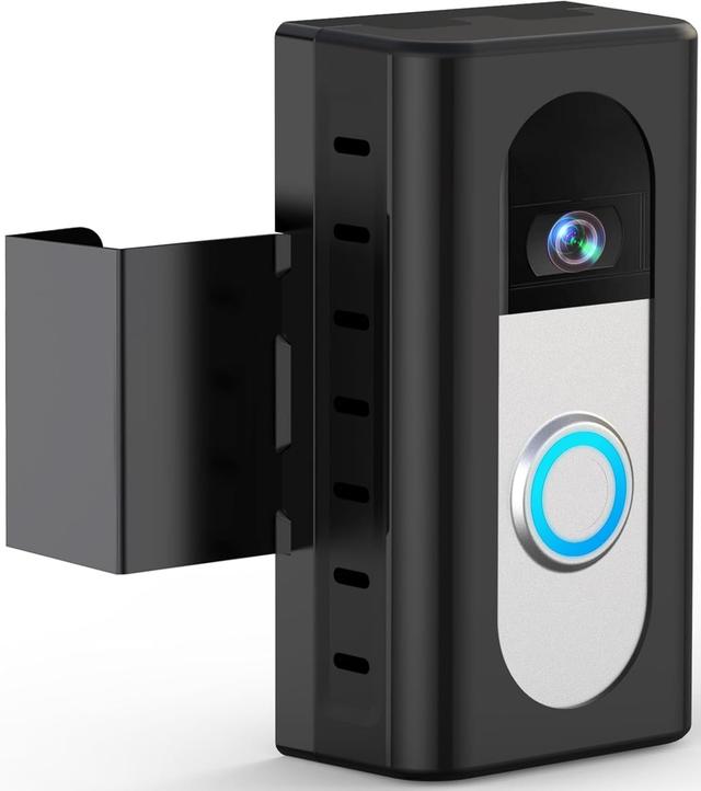 Product image of QIBOX Anti-Theft Video Doorbell Mount Compatible with Ring/Blink Wireless Video Doorbell 4/3/3 Plus/2/1/(2020 Release), Adjustable No-Drill Mounting Bracket Wedge Adapter Holder Accessories