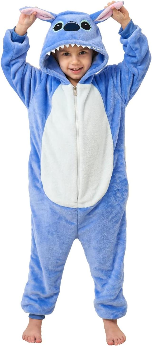 Product image of Unisex Kids Flannel Animal Onesie Pajamas - Cosplay Costume for Halloween and Home