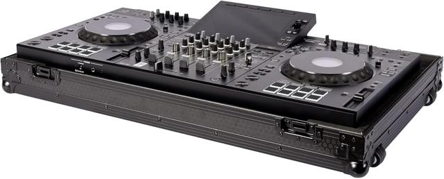 Product image of Headliner Pitch Black Low Profile Flight Case with Wheels Compatible with AlphaTheta XDJ-AZ All-in-One DJ System; Custom Fit All-Black DJ Controller Case, Rugged Design - Ideal for DJs On the Road