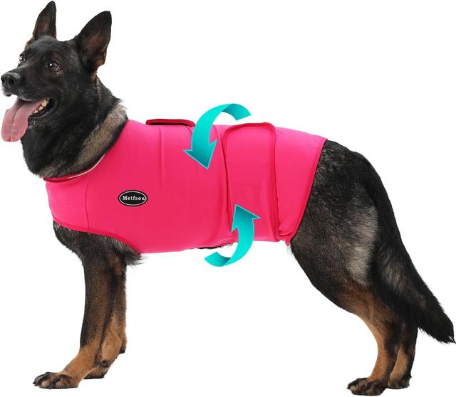 Product image of Dog Anxiety Vest, Skin-Friendly Thunder Jacket for Dogs, Dog Calming Shirt for Thunder, Fireworks, Vet Visits and Separation - Keep Pet Calm Without Medicine, Fit for Small Medium Large Dogs