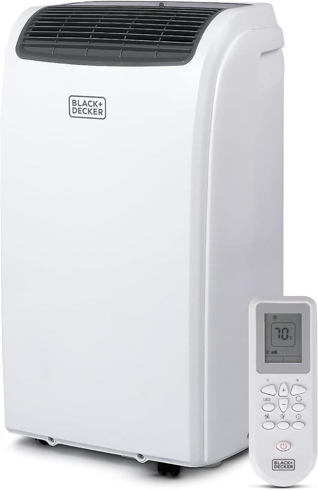 Product image of BLACK+DECKER Smart Portable Air Conditioner, 12,000 BTU for Rooms up to 550 Sq. Ft., Smart Portable AC with Follow Me Remote and Window Kit, BPACT12WT, White