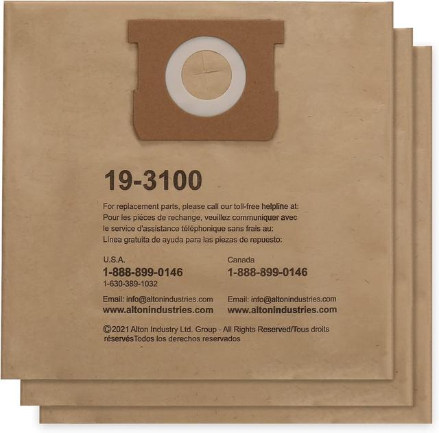 Product image of alton enterprises limited Stanley 19-3100 5-8 Gallon Disposable Filter Bag for Wet/Dry Vacuums,(Pack of 3)