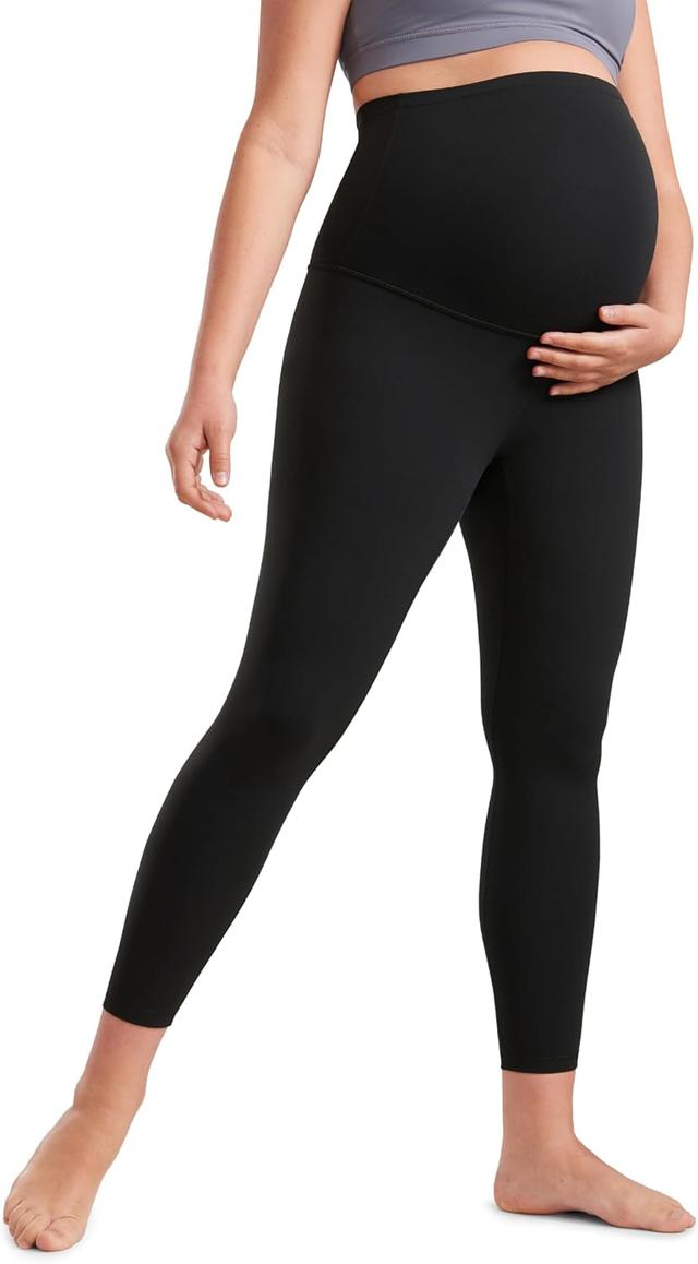 Product image of CRZ YOGA Womens Butterluxe Maternity Leggings Over The Belly 25" - Buttery Soft Workout Activewear Yoga Pregnancy Pants