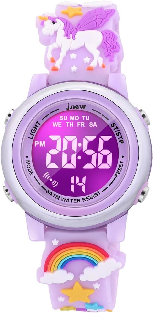 Product image of 3D Cartoon Waterproof Watches for Girls with Alarm - Best Toys Gifts for Girls Age 3-12