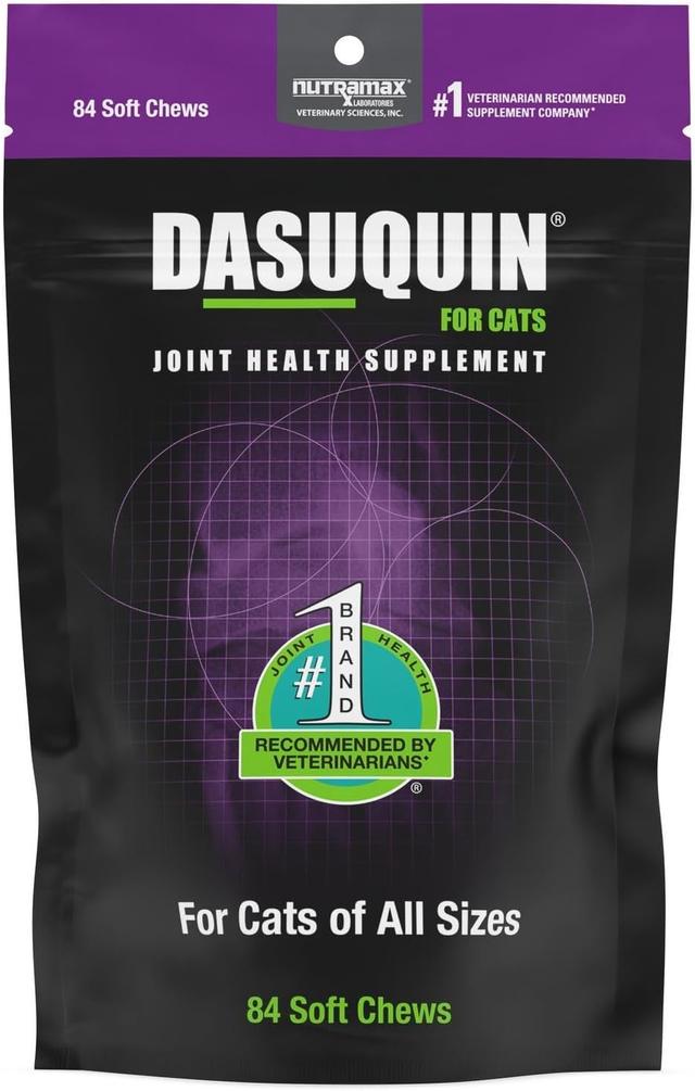 Product image of Nutramax Dasuquin Joint Health Supplement for Cats - With Glucosamine, Chondroitin, ASU, Boswellia Serrata Extract, Green Tea Extract, and Omega-3, 84 Soft Chews