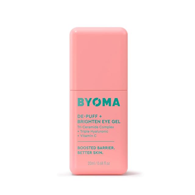 Product image of BYOMA De-Puff + Brighten Eye Gel - Lightweight Gel Eye Cream for Dark Circles, Puffiness & Wrinkles - Under Eye Cream With Hyaluronic Acid & Vitamin C - Barrier Repair Skincare - 0.68 fl. oz