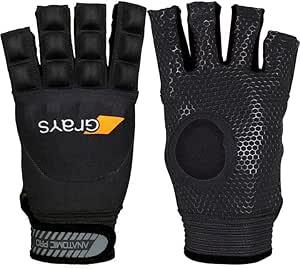 Product image of GRAYS Black Left Small Outdoor Field Hockey Gloves | Anatomic Pro Field (Fingerless)