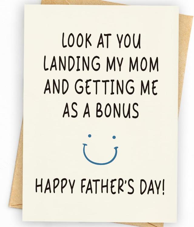 Product image of Funny Fathers Day Card & Gifts from Daughter or Son | Dad Gifts for Fathers Day | Happy Father's Day Card & Gift for Dad | Father's Day Decorations