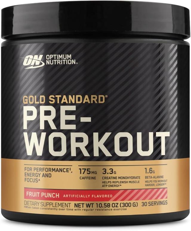 Product image of OPTIMUM NUTRITION Gold Standard Pre-Workout with Creatine, Beta-Alanine, and Caffeine for Energy, Flavor: Fruit Punch, 30 Servings