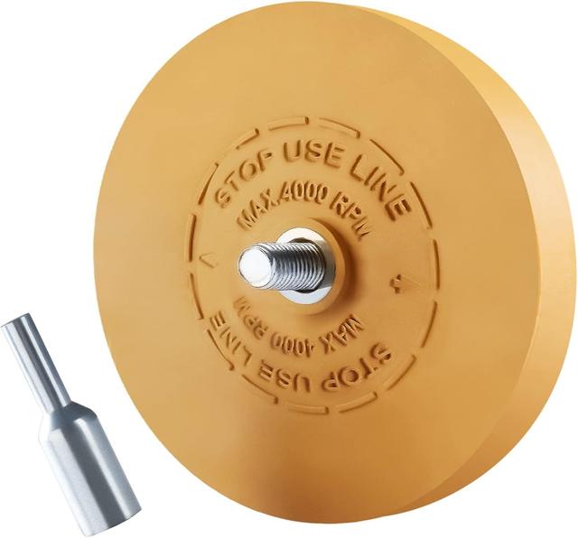 Product image of CowboyBOB Decal Remover Eraser Wheel Rubber Eraser Wheel for Drill Removes Car Stripes Vinyl Tapes and Graphics Rubber Eraser Wheel Tool Kit for Cars, RV, Motorcycles Sticker Remover Tool 1 Pack