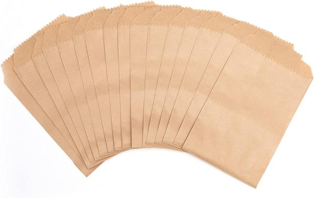 Product image of 100-pack 3x5 Inches Mini Size Natural Kraft Paper Bags for Bakery Cookies Treats Snacks Popcorn Small Gift bag