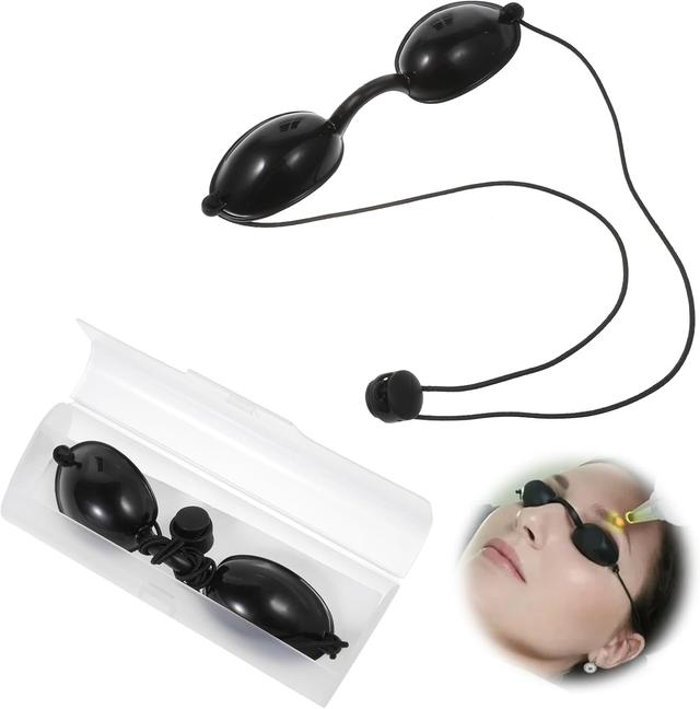 Product image of Giantree UV Goggles, Protective Goggle for Beauty Patients, Safety Glasses for Tanning, Light Therapy Goggles, Safety Glasses for Tanning Beds and Red Light Therapy, with Clear Storage Case
