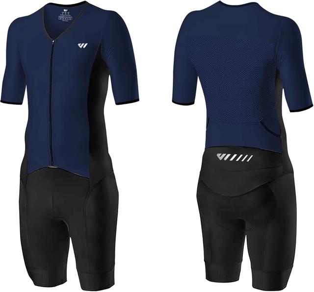 Product image of Logas Men‘s Triathlon Suit Trisuit Race Skinsuit Cycling Speed Suit Swimskin Bike Swim Run