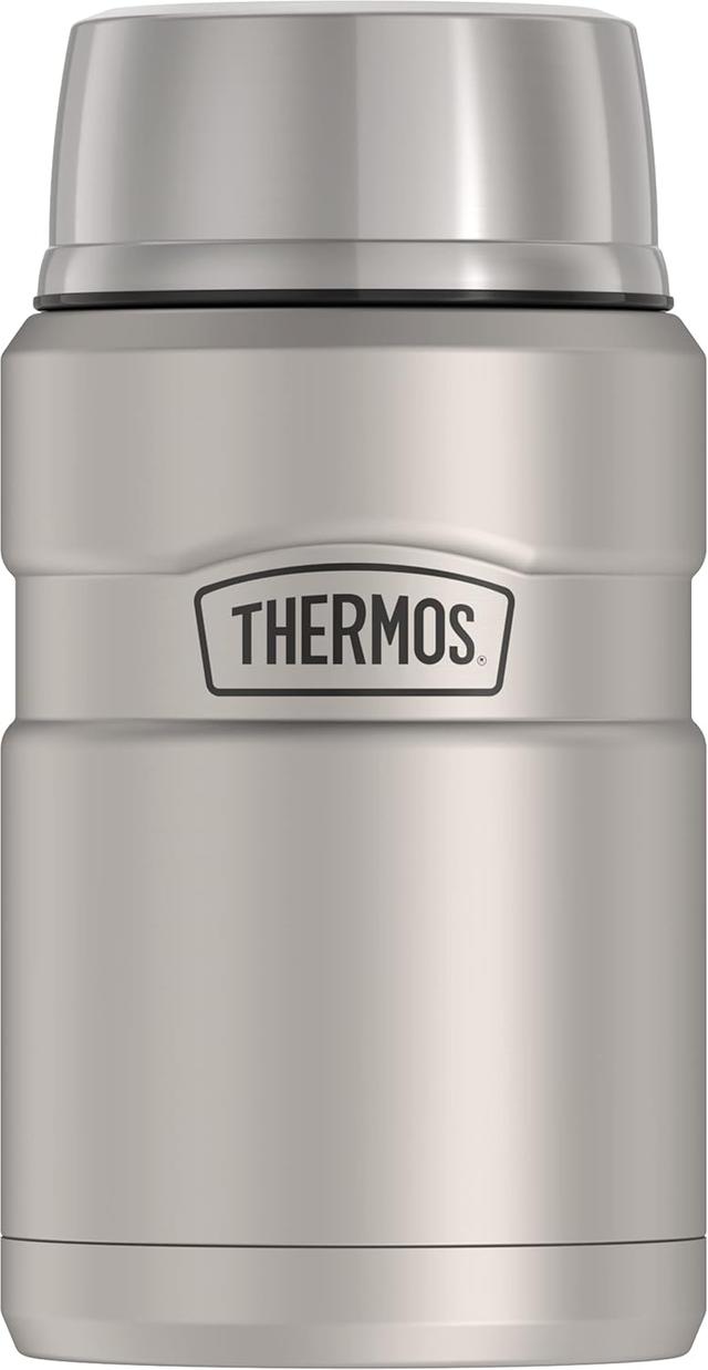 Product image of THERMOS Stainless King Vacuum-Insulated Food Jar, 24 Ounce, Matte Steel