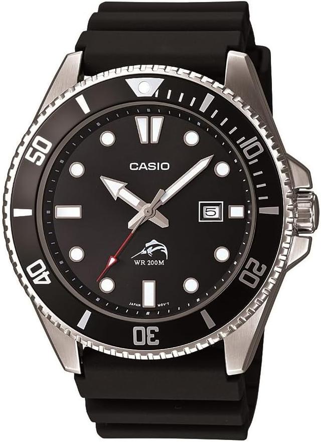 Product image of Casio MDV106 Series | Unisex Analog Watch | 200M WR | Stainless Steel Case | Resin Band | 2 Hand Analog (HR, Min, SEC) | Date Display | Screw Down Crown/Screw Down Caseback | 3 Year Battery