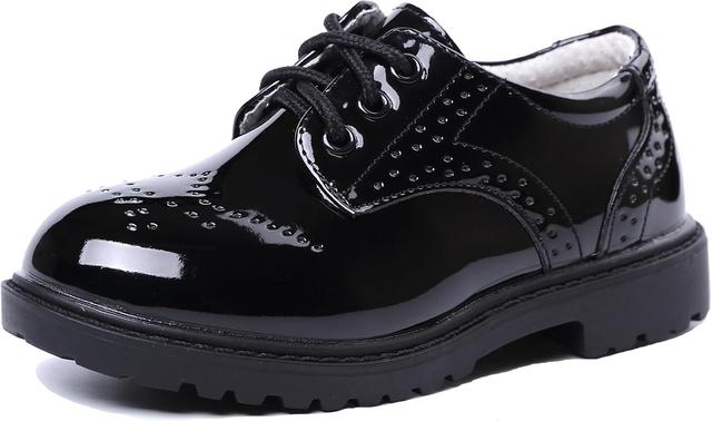 Product image of DADAWEN Children's Boy's Girl's Lace-Up School Uniform Shoes Comfort Oxford Dress Shoes (Toddler/Little Kid/Big Kid)
