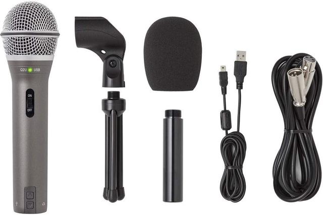 Product image of Samson Q2U Handheld Dynamic USB Microphone Recording and Podcasting Pack