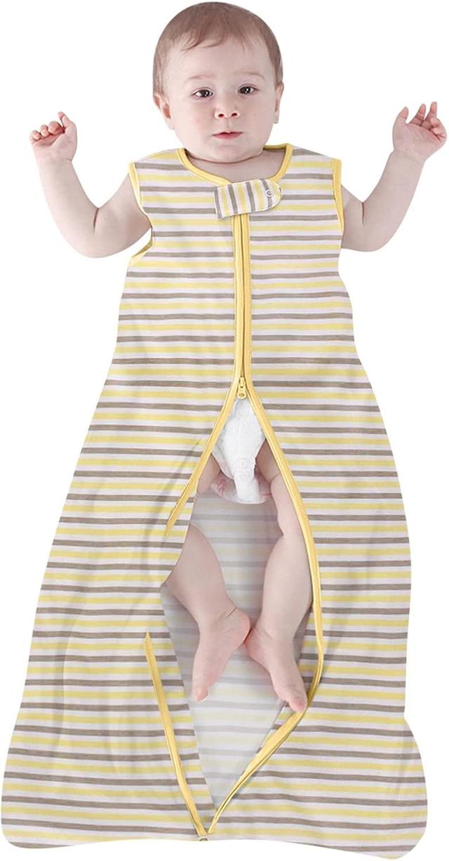 Product image of Baby Clothes Unisex Girls Boys Zipper Sleeping Wearable Littler Baby Stripe Bag Cotton Wrap Swaddle Blanket Baby Care