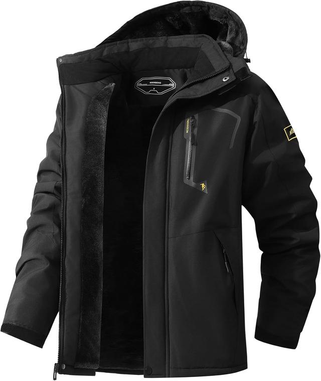 Product image of Men's Ski Jacket Warm Winter Snow Coat Waterproof Mountain Windbreaker Snowboarding Jacket Hooded for Hiking Traval