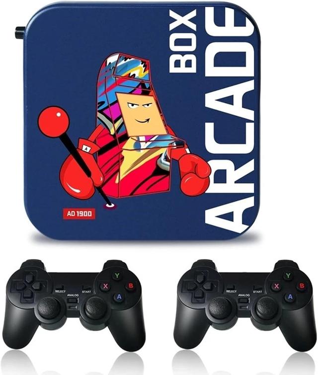 Product image of Arcade Box 4K 256GB Built-in 50000 Games HD Classic Retro Game Console Super Console S905 Chip Video Game Player with Two Wireless Controller