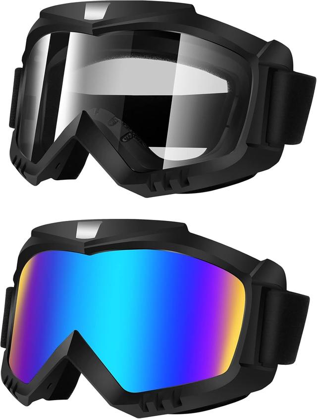 Product image of Lievermo Dirt Bike Goggles 2 Pack - Motorcycle, ATV, Riding, Ski, Windproof Racing Glasses
