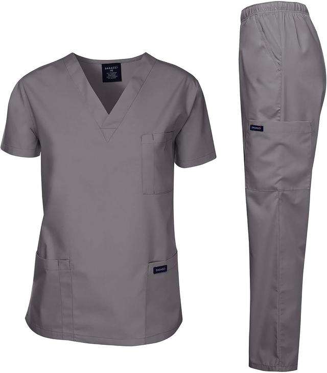 Product image of Dagacci Scrubs Medical Uniform Women and Man Scrubs Set Medical Scrubs Top and Pants
