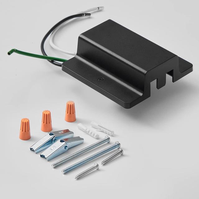 Product image of VANoopee H Track Floating Canopy Connector Black for Single Circuit H Type Rail, Cover Compatible With Halo System, LED Lighting Accessories Kit, Easy Install