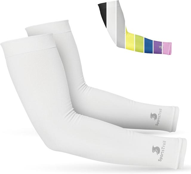 Product image of SportsTrail Cooling Arm Sleeves for Men & Women – Breathable, UV Sun Protection, Sports Arm Sleeves for Women, Men & Youth