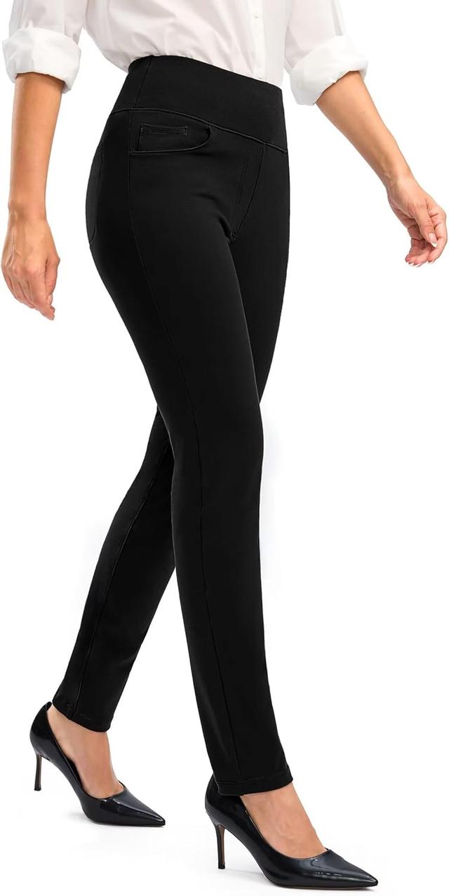 Product image of Rammus Womens High Waist Dress Pants with Pockets Business Casual Work Pants for Women Stretchy Skinny Slacks for Office