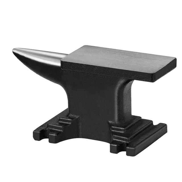 Product image of VEVOR Single Horn Anvil, 9 Lbs Cast Steel Anvil, High Hardness Rugged Round Horn Anvil Blacksmith, Compact Design and Stable Base, Forge Tools and Equipment, Metalsmith Tool for Bending and Shaping