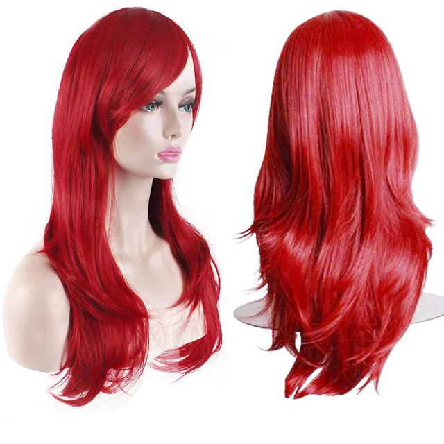 Product image of 28 inch Fashion Wigs Long Wavy Curly Hair Cosplay Wig (Red)