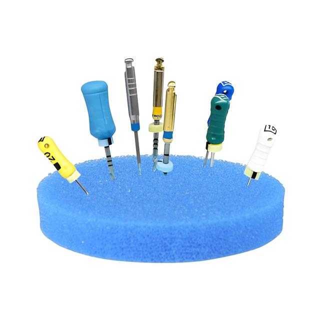 Product image of PlastCare USA Premium Blue Round 2.5" Endodontic Foam – Pack of 50 Sponges for Optimal Dental Procedures & Root Canal Treatments