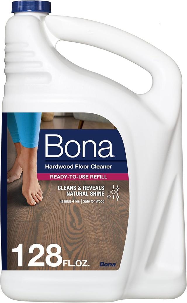 Product image of Bona Hardwood Floor Cleaner Refill - 128 fl oz - Unscented - Refill for Bona Spray Mops and Spray Bottles - Residue-Free Floor Cleaning Solution for Wood Floors