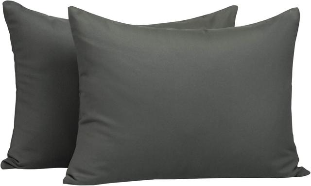 Product image of NTBAY Zippered Toddler Pillowcases Set of 2, 100% Brushed Microfiber 13x18 Pillowcases, Super Soft and Cozy Travel Kids Nursery Pillow Cases, 13x18 Inches, Dark Grey