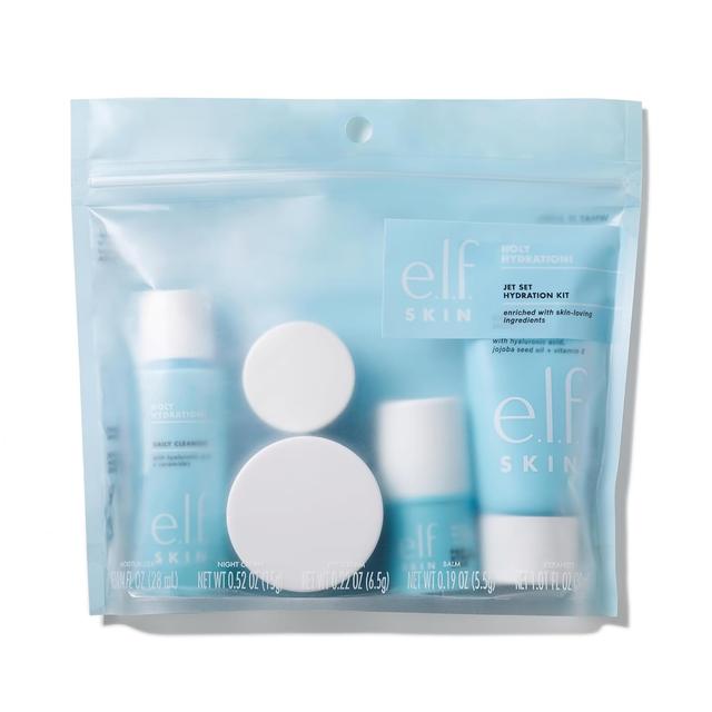Product image of e.l.f. SKIN Holy Hydration! Jet Set Hydration Kit, Travel Friendly Hydrating Skincare Set, Face Cleanser, Balm, Moisturizer, Eye Cream & Night Cream, Vegan & Cruelty-Free