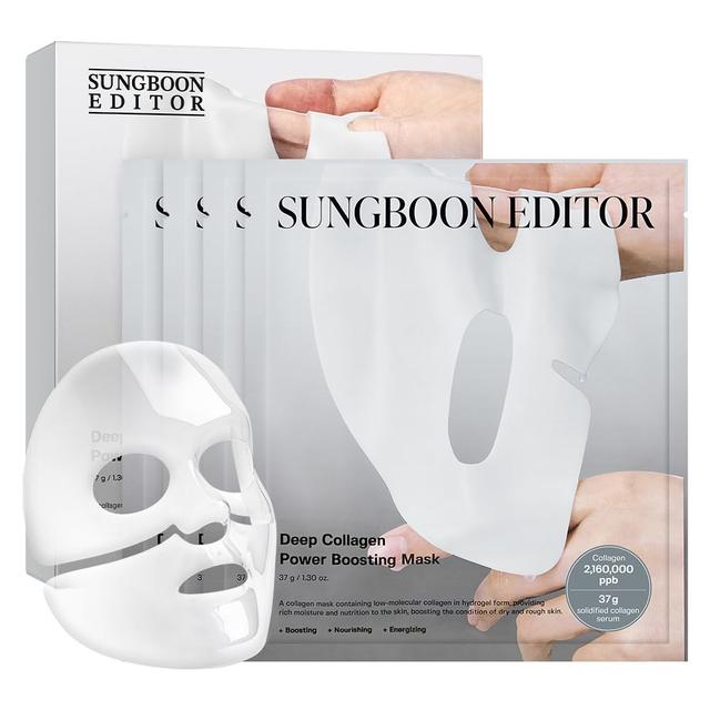 Product image of SUNGBOON EDITOR Deep Collagen Overnight mask 37gx4ea | Original Hydrating Collagen Face Mask | Real Collagen 2,160,000PPB for Elasticity |TikTok Trend Items Korean Skin Care