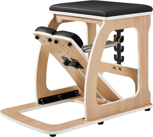 Product image of ARKANTOS Pilates Chair Exercise Equipment for Full-Body Workout,Multi-Functional Pilate Chair with Adjustable Resistance System,Black