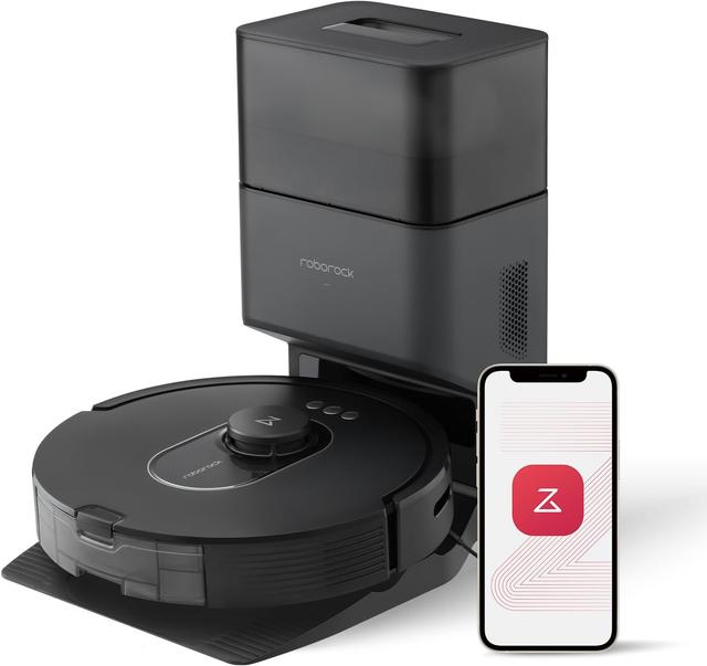 Product image of roborock Q5 Max+ Robot Vacuum with Self-Empty Dock, Upgraded from Q5+, 5500 Pa Suction, DuoRoller Brush, Hands-Free Cleaning for up to 7 Weeks, PreciSense LiDAR Navigation, App & Voice Control