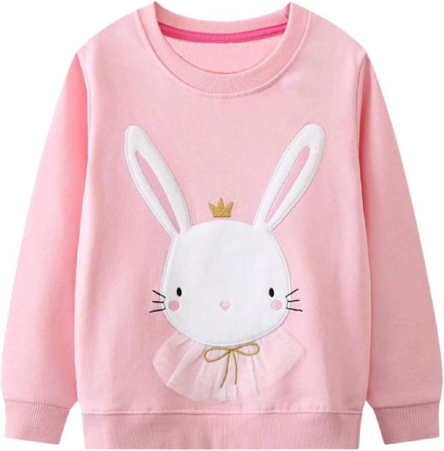 Product image of HILEELANG Girl Sweatshirts Halloween Christmas Crewneck Long Sleeve Pullover Cotton Graphic Top Sweater Shirts