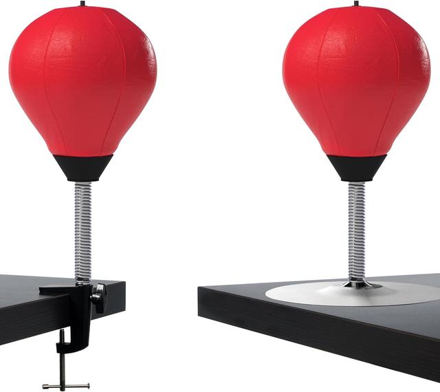 Product image of GLACIAL Stress Relief Desktop Punching Bag I Comes with Desk Clamp and Extra Strong Suction Cup