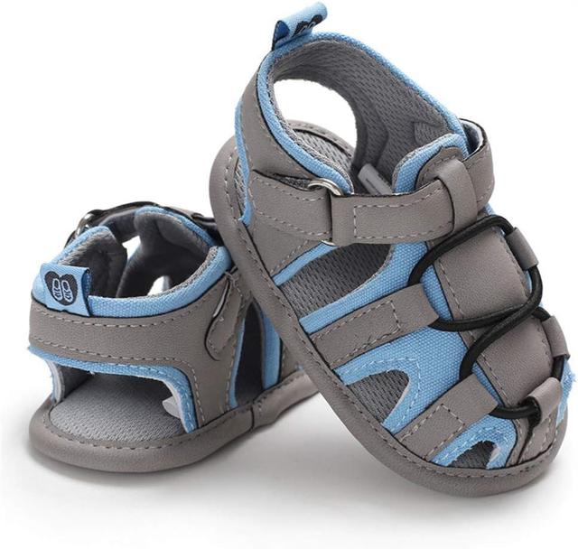 Product image of HsdsBebe Infant Baby Boys Girls Summer Beach Sandals Breathable Athletic Anti-slip Soft Sole Newborn First Walker Crib Shoes