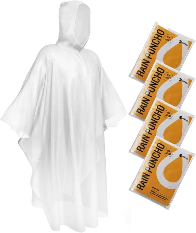 Product image of SaphiRose Disposable Rain Ponchos Emergency Clear Poncho